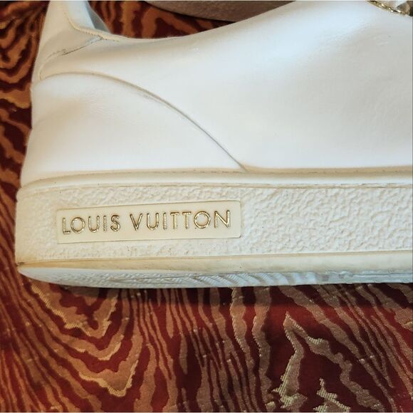 Louis Vuitton White. Leather Sneakers Minimalist Design - Picture 3 of 8